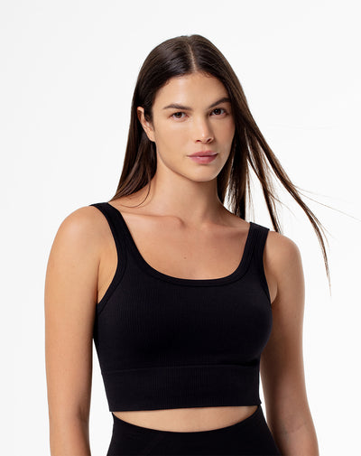 Crop top negro