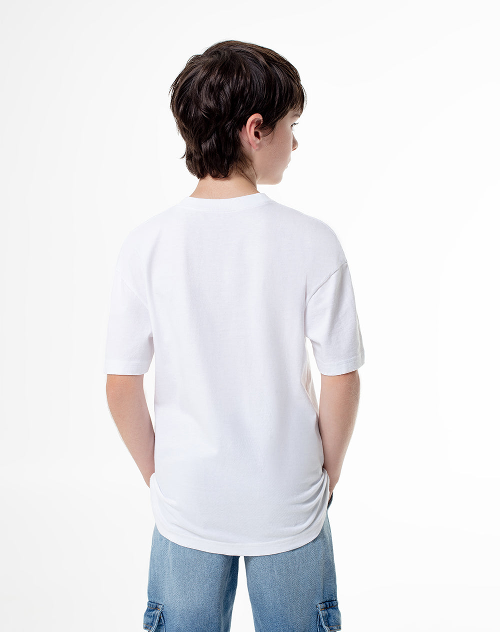 Camiseta fit manga corta blanca