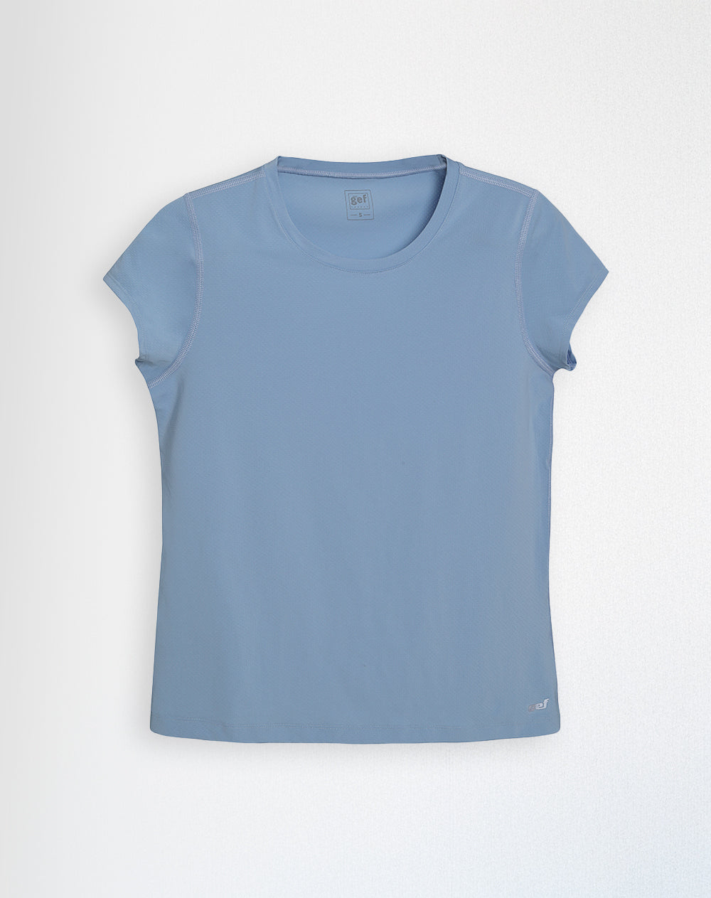 Camiseta regular fit manga corta azul clara