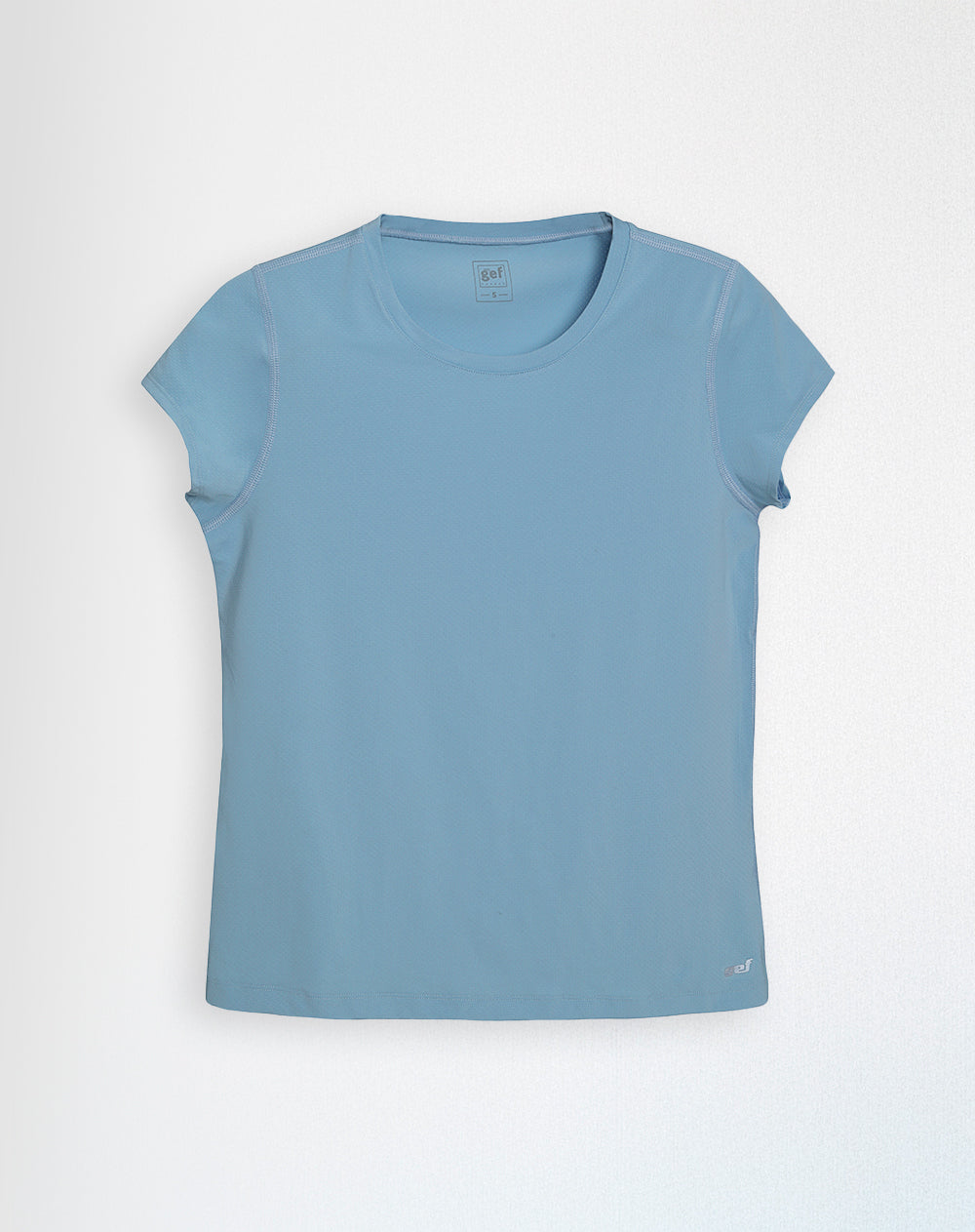 Camiseta regular fit manga corta azul clara