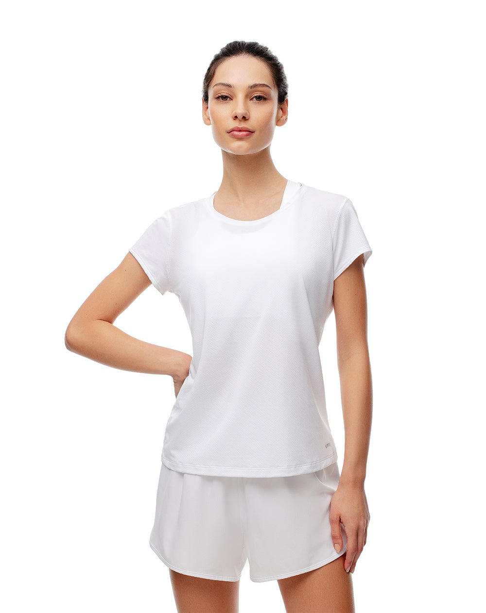 Camiseta Lara regular fit manga corta blanca