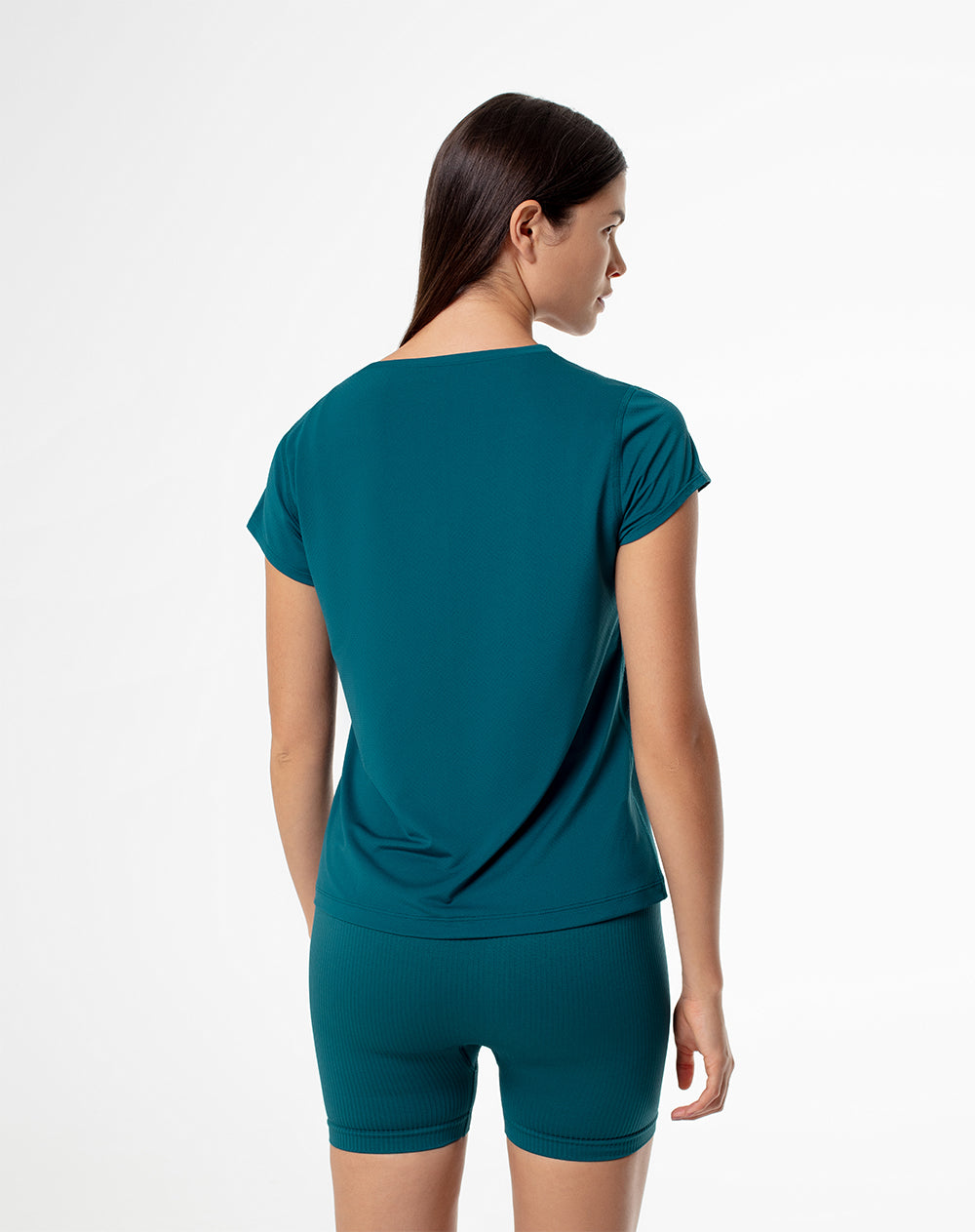 Camiseta Lara regular fit manga corta verde