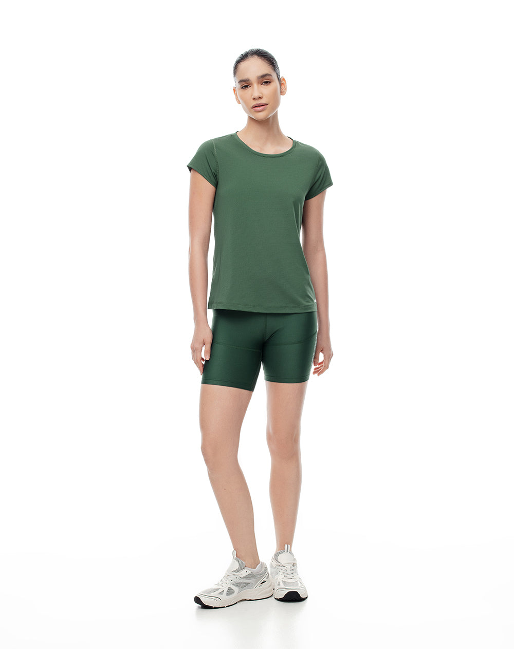 Camiseta regular fit manga corta verde