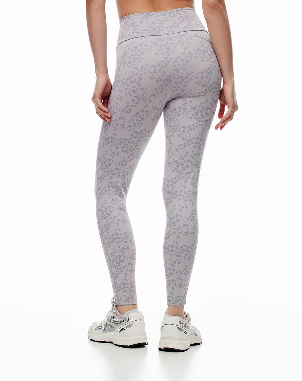 Legging tiro medio gris estampado