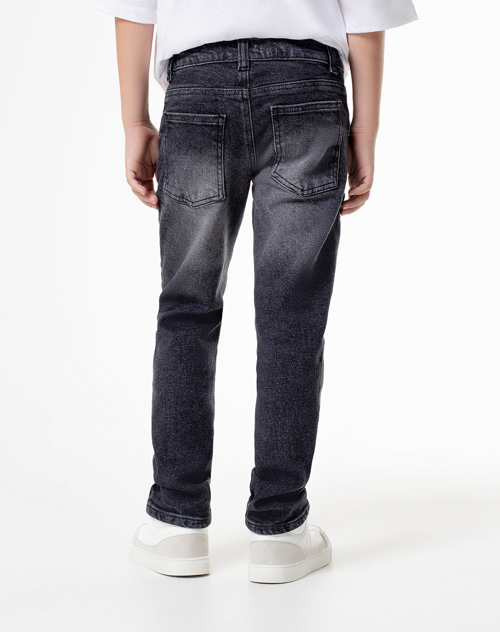 Jean Legus regular fit tiro medio denim negro