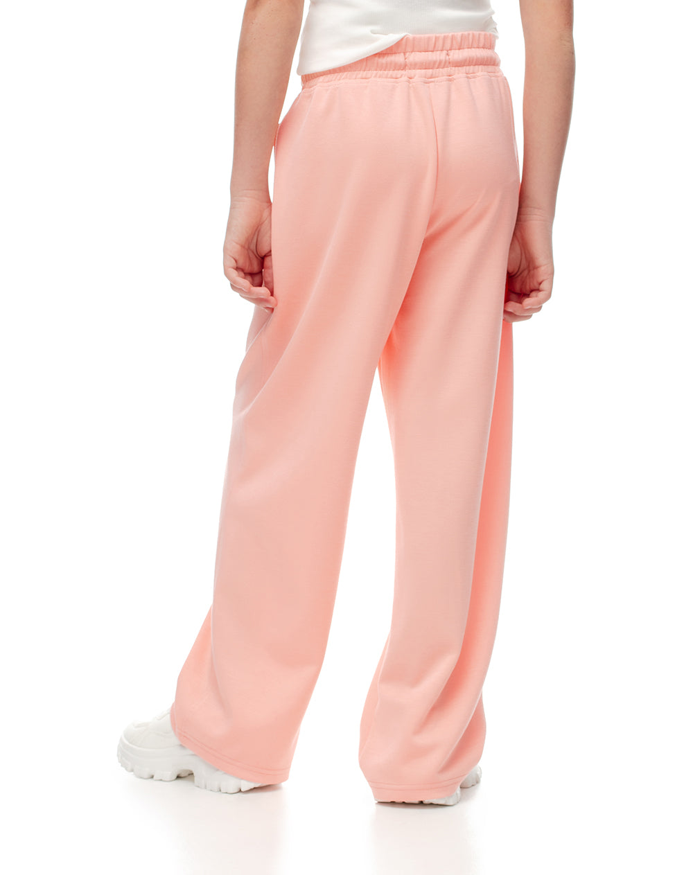 Jogger regular fit tiro medio naranja