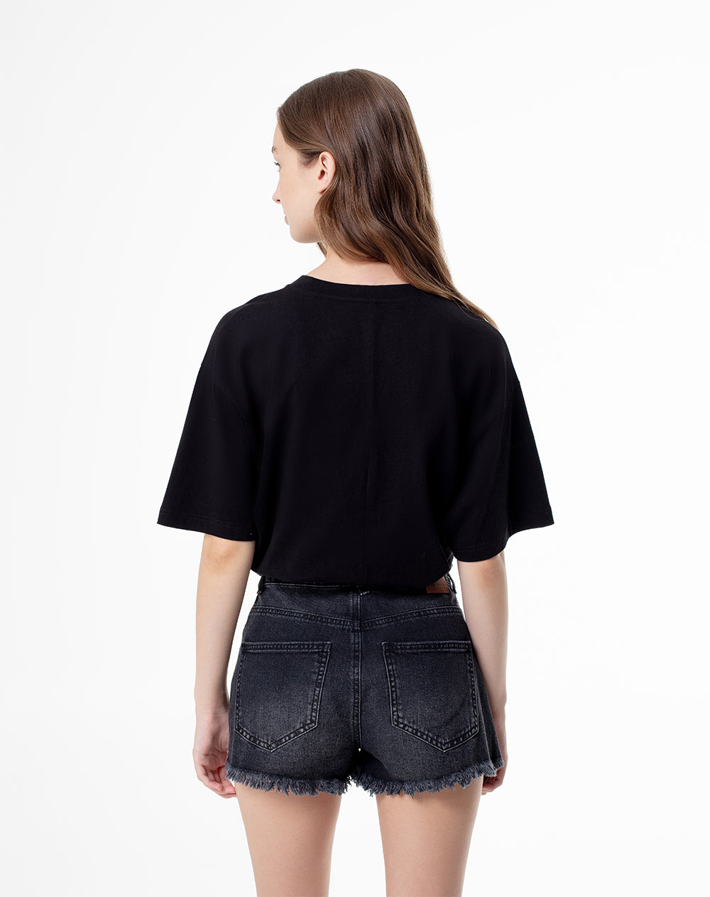 Short Lepi denim negro