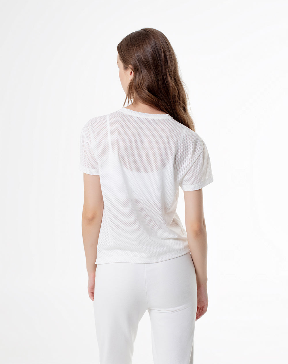 Camiseta regular fit manga corta blanca