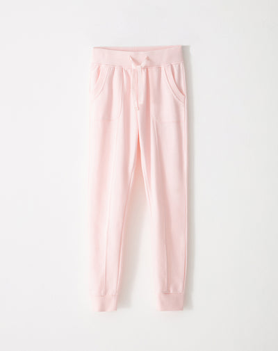 Jogger Linus regular fit tiro medio rosado