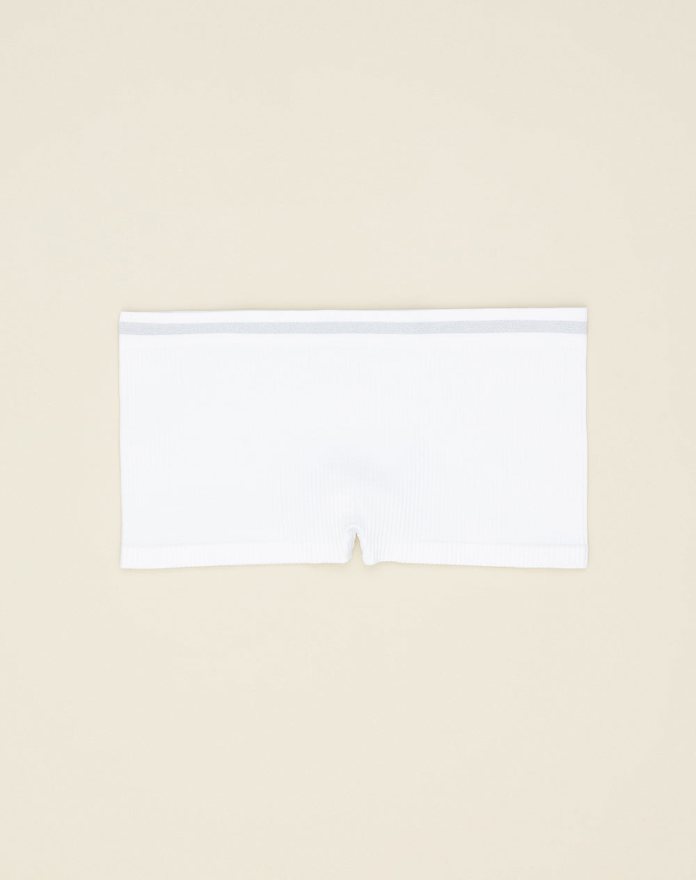 Panty boxer en seamless tiro medio blanco