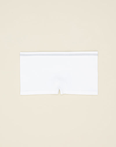 Panty boxer en seamless tiro medio blanco