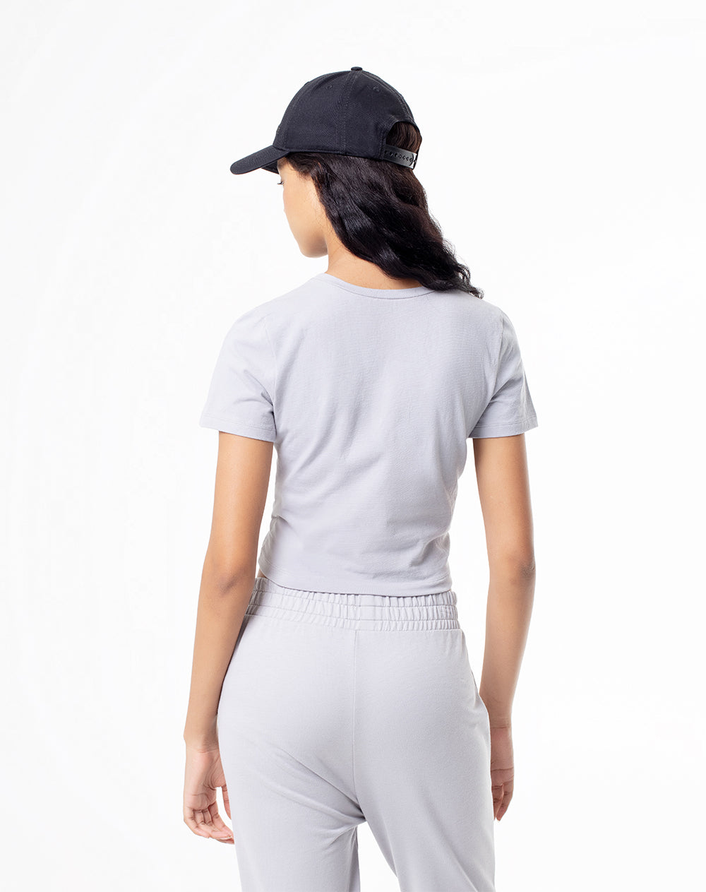 Camiseta Lovit slim fit manga corta gris