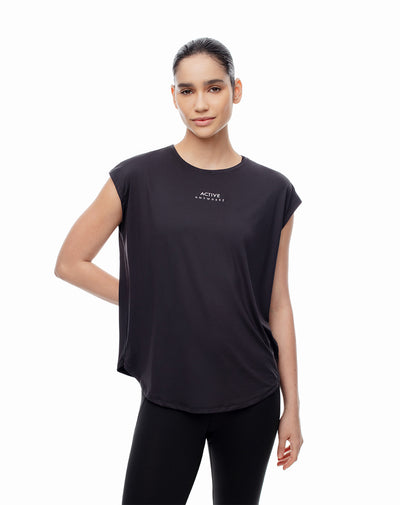 Camiseta Lozu regular fit negra