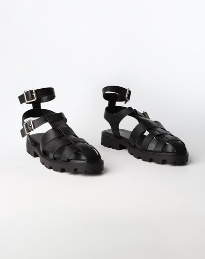 Sandalias negras