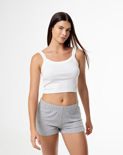 Short gris jaspe