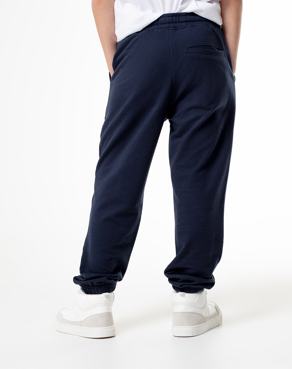 Jogger Luvan regular fit tiro medio azul