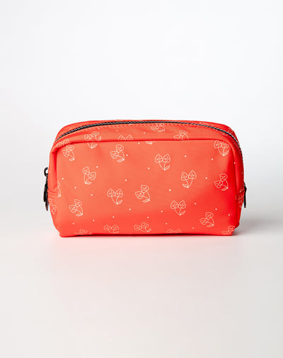 Estuche rojo estampado