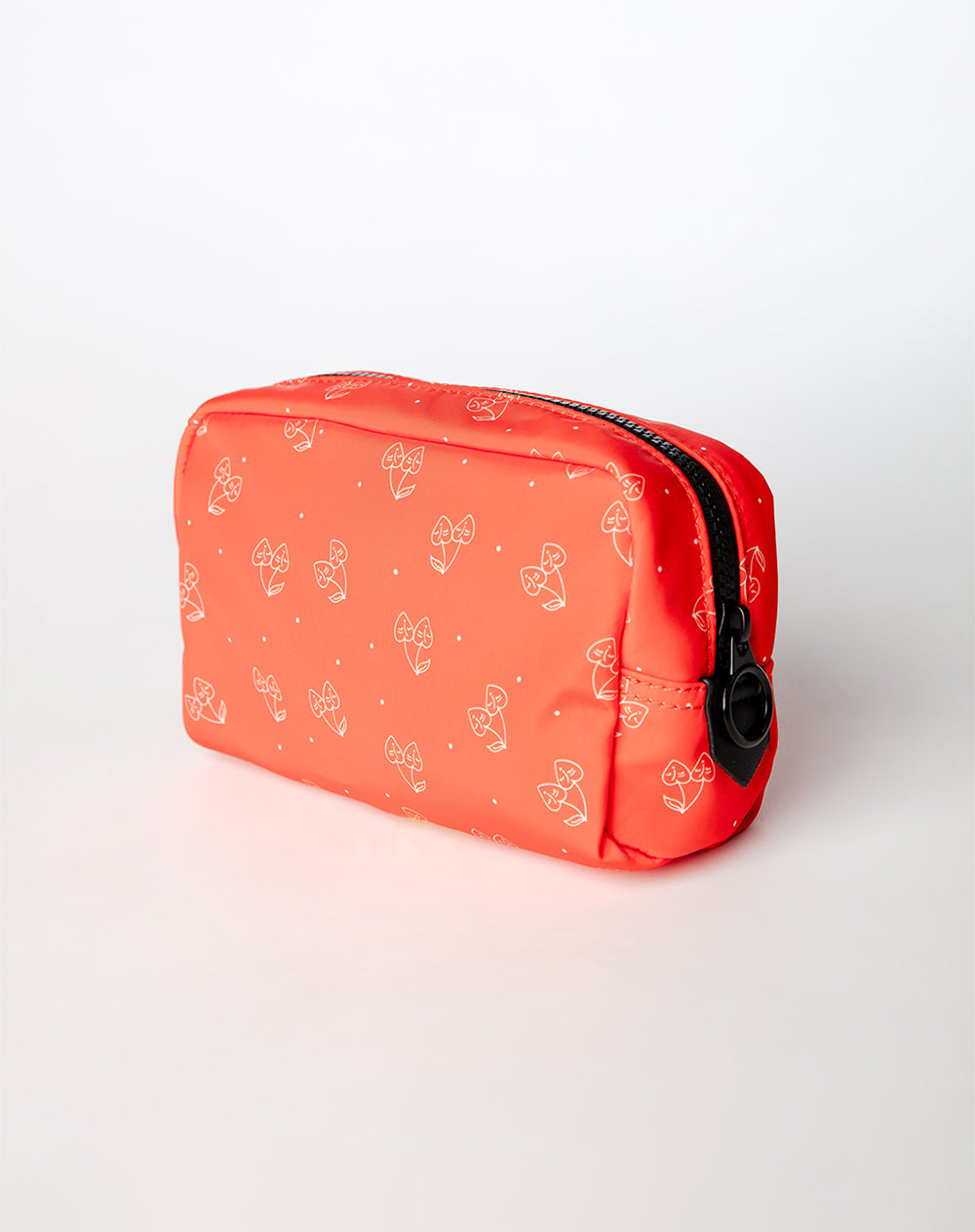 Estuche rojo estampado