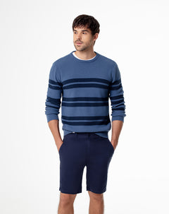 Bermuda Mikelzy Mikelzy regular fit en drill azul