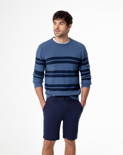 Bermuda Mikelzy Mikelzy regular fit en drill azul