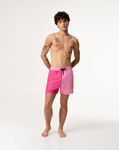 Pantaloneta rosado bloques