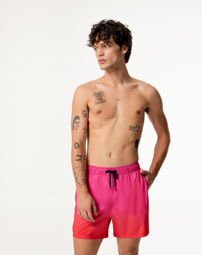 Pantaloneta rosado bloques