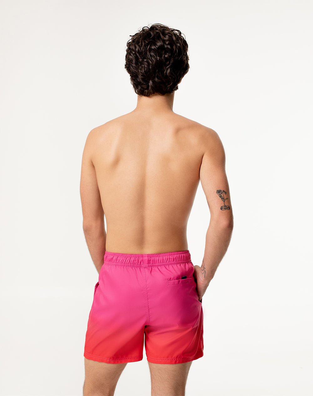 Pantaloneta rosado bloques