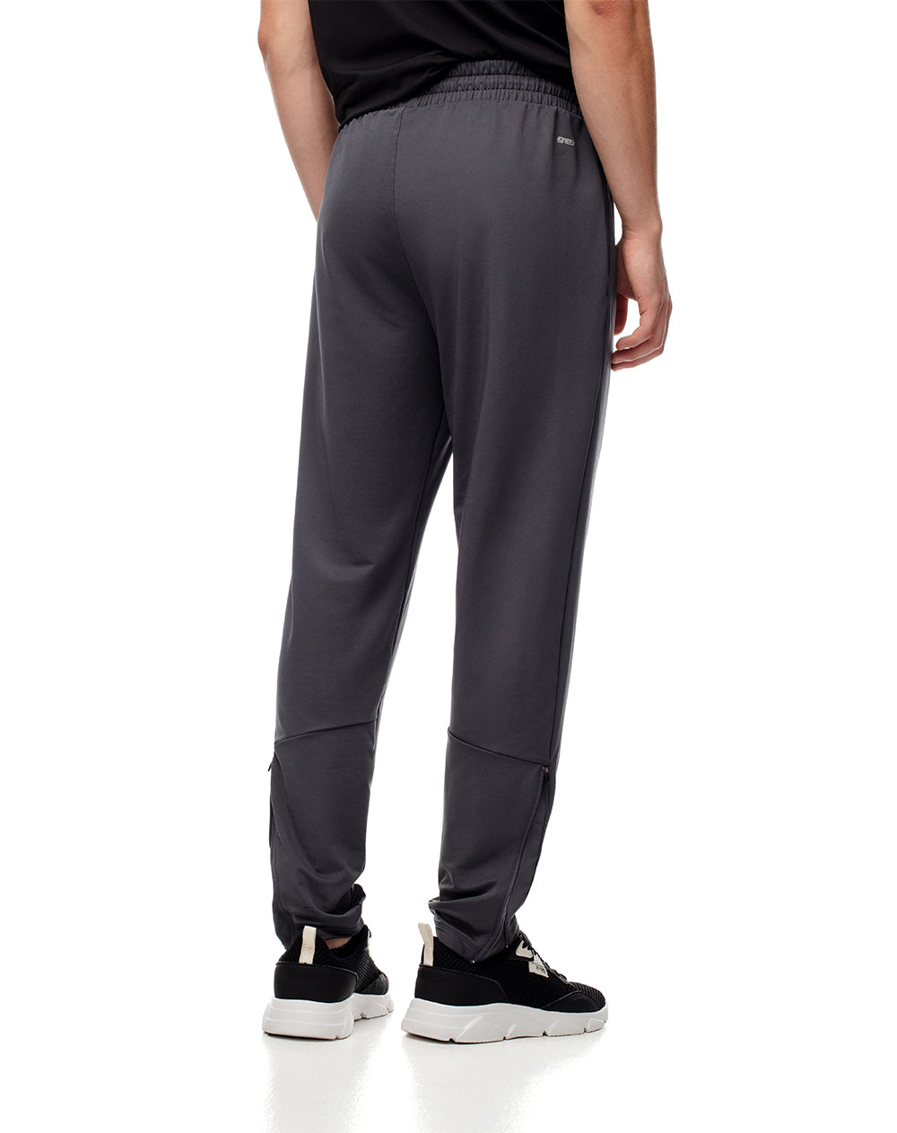 Jogger regular fit tiro medio gris