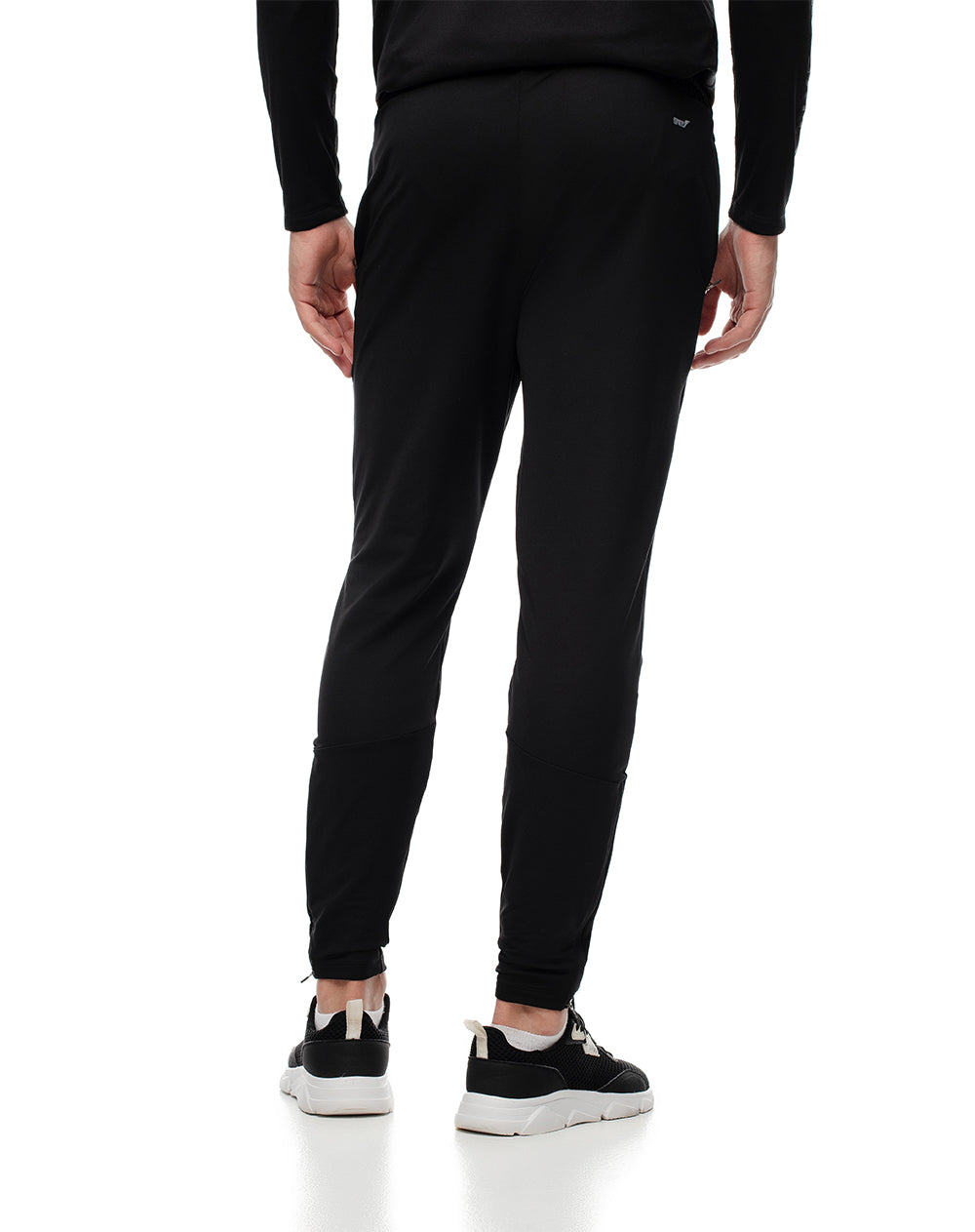 Jogger regular fit tiro medio negro