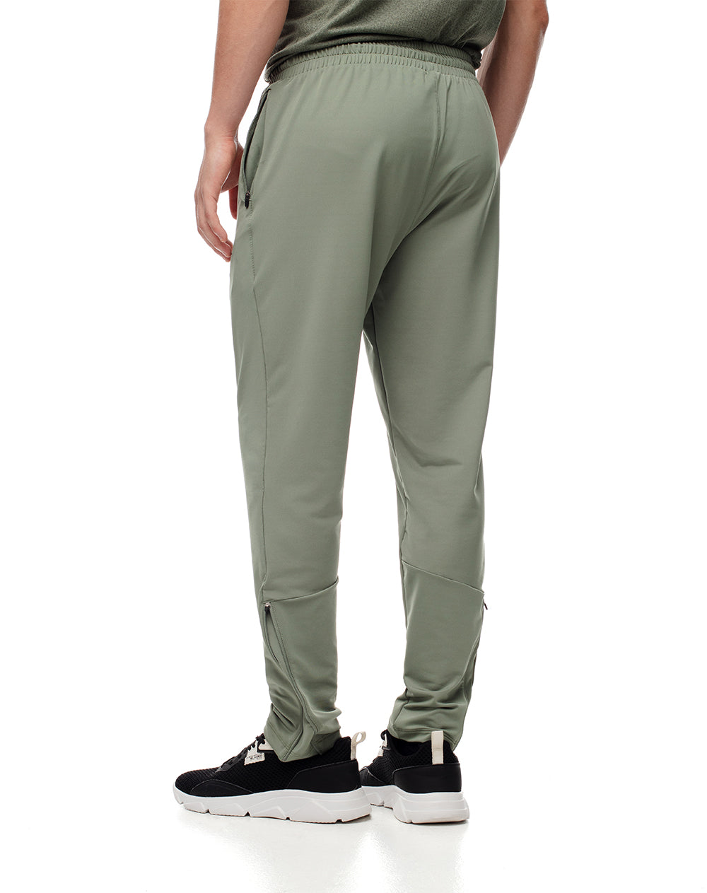 Jogger regular fit tiro medio verde