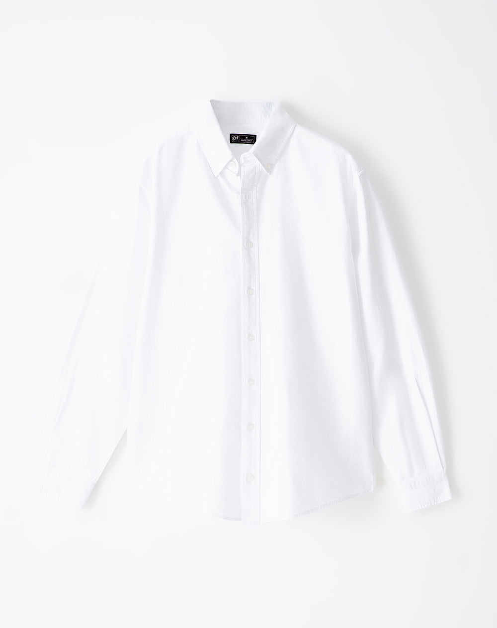 Camisa slim fit manga larga blanca