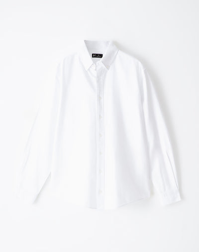 Camisa slim fit manga larga blanca