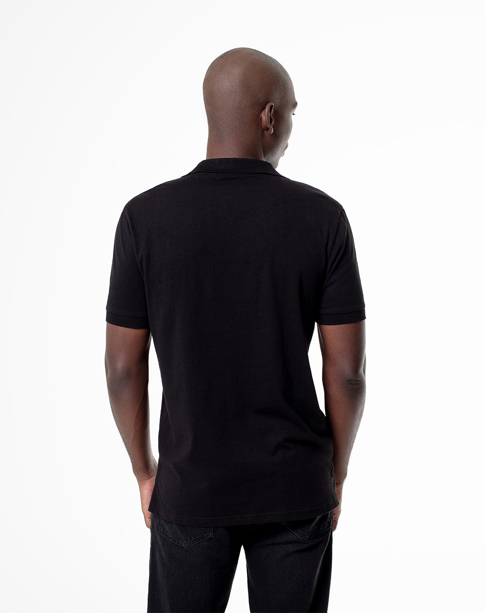 Polo slim fit negra