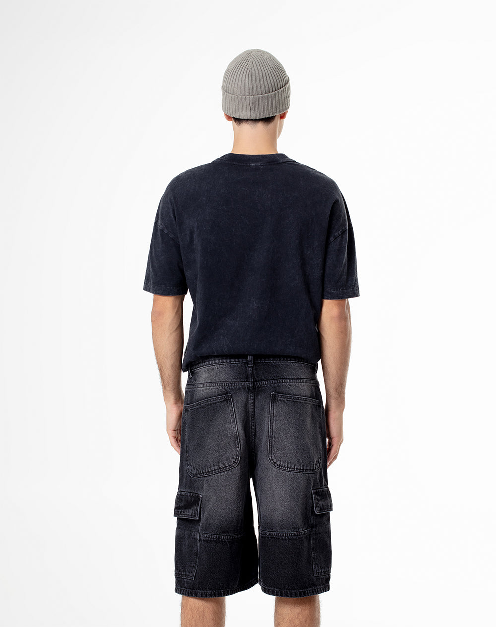 Bermuda regular fit denim negro