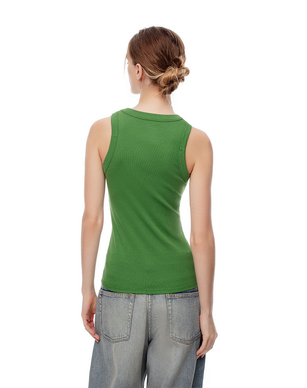 Camiseta slim fit verde