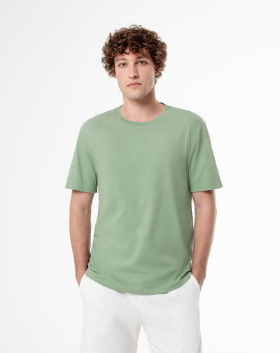 Camiseta Pijo Pijo slim fit manga corta verde