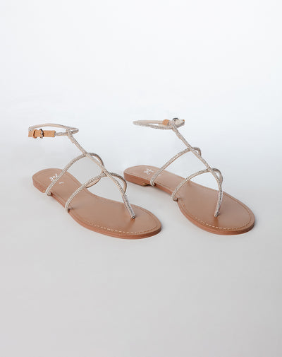 Sandalias plateado