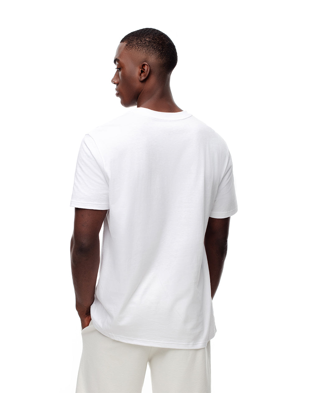 Camiseta relaxed fit manga corta blanca