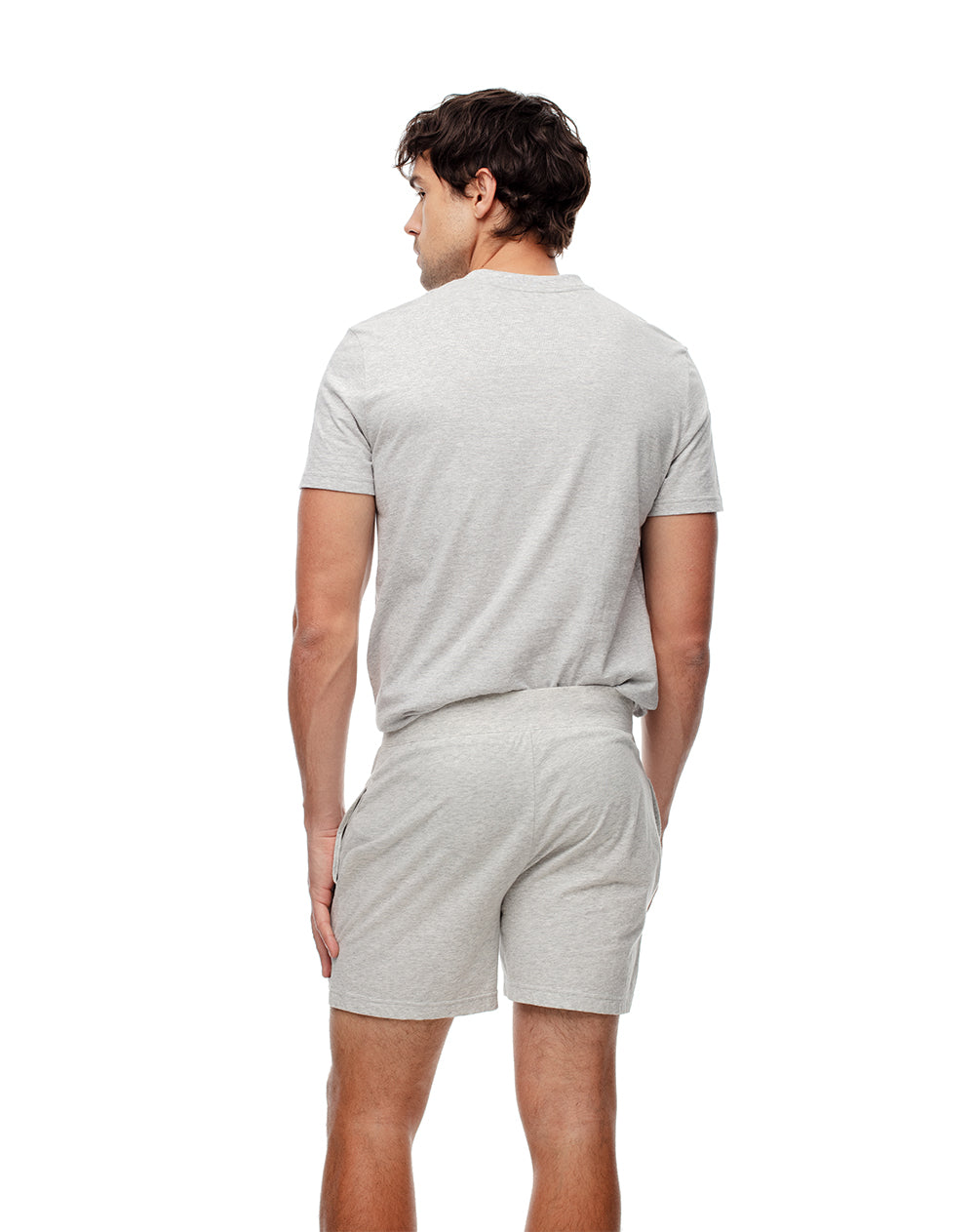 Bermuda regular fit gris jaspeada