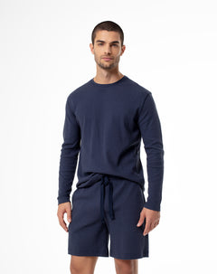 Bermuda regular fit azul