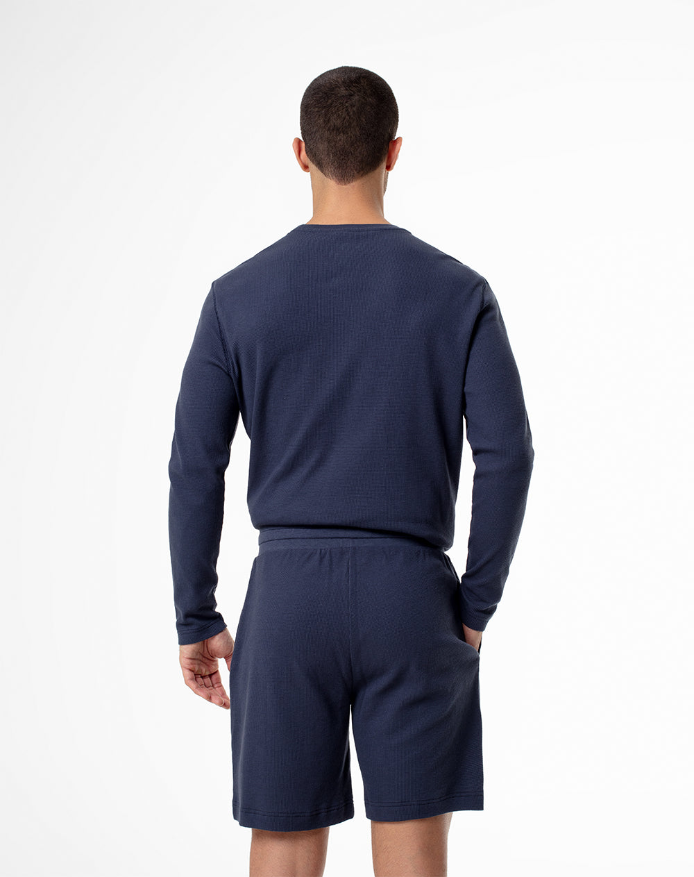 Bermuda regular fit azul