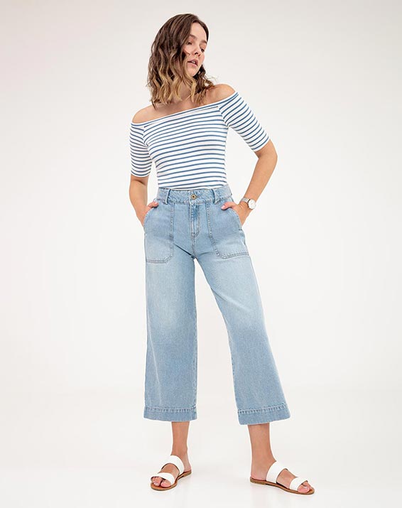 Jeans Índigo Claro Para Mujer - Compra Online Jeans Índigo Claro Para Mujer  en