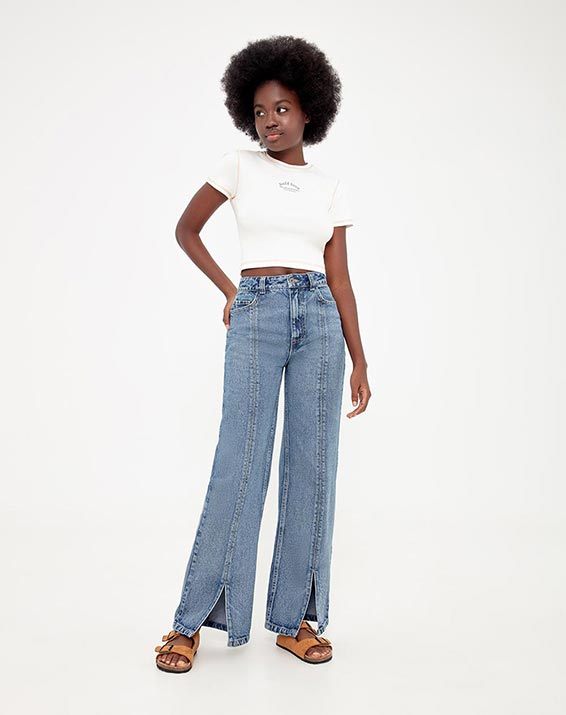 Jeans Índigo Medio Para Mujer - Compra Online Jeans Índigo Medio Para Mujer  en