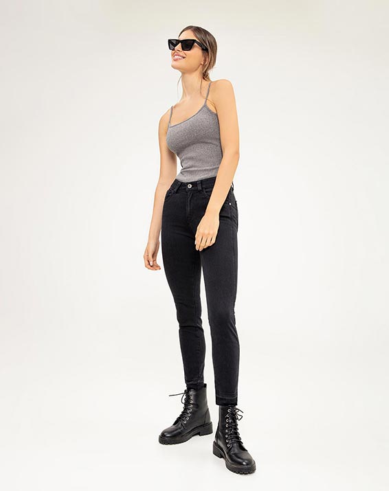 Jeans Negro Mujer  Básicos Llenos de Estilo en Gef Online