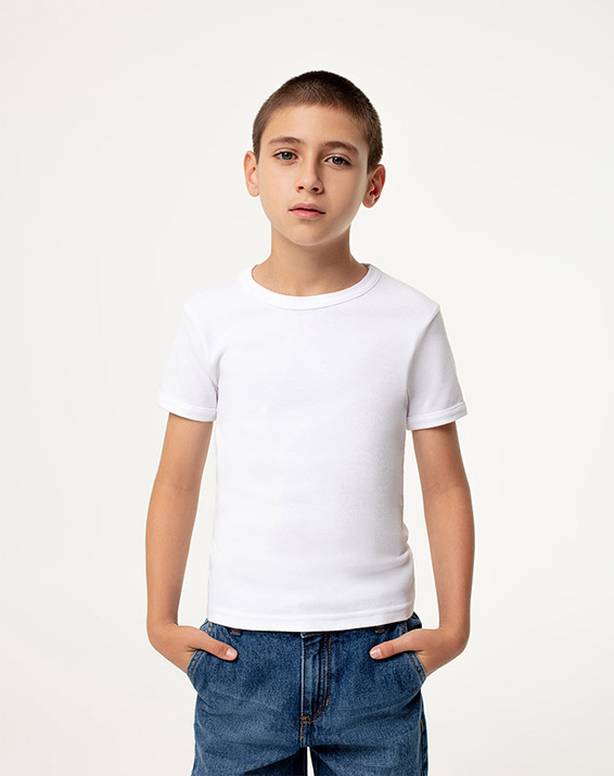 Camiseta Blanca Niño Juvenil